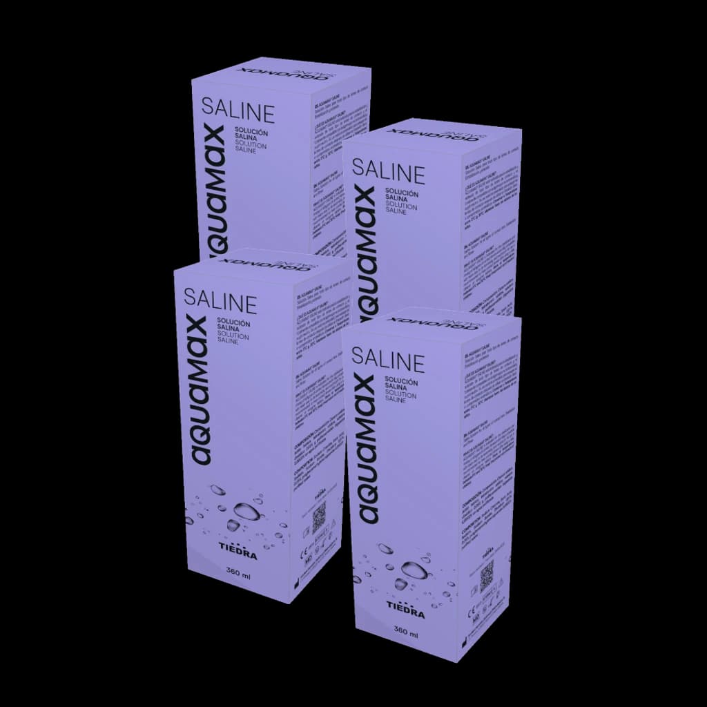 Solución Salina Tiedra Aquamax 360 Ml 3+1